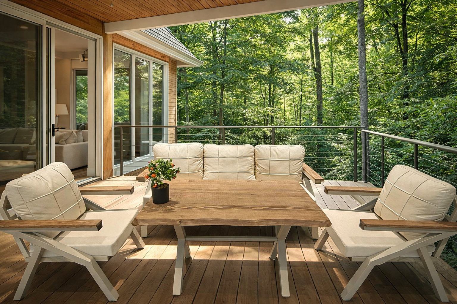 Datça kapuçino üçlü set